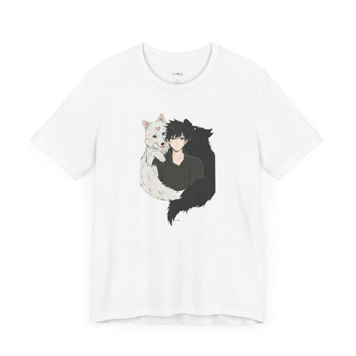 Master of Moon Spirits: Yin and Yang Wolves Graphic Anime T-shirt