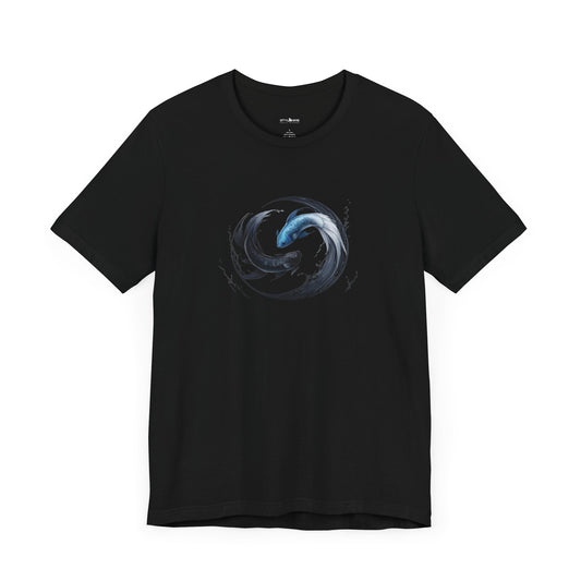 Betta Fish Yin Yang Graphic T-shirt