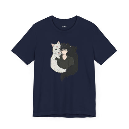 Master of Moon Spirits: Yin and Yang Wolves Graphic Anime T-shirt