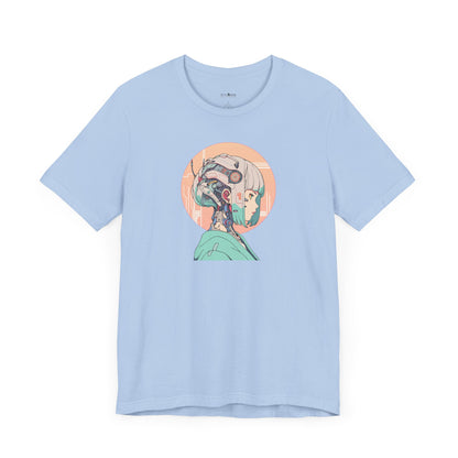 Sci-Fi Cyborg Anime Girl T-shirt