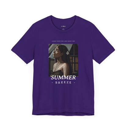 Summer Breeze Graphic Anime Girl T-shirt