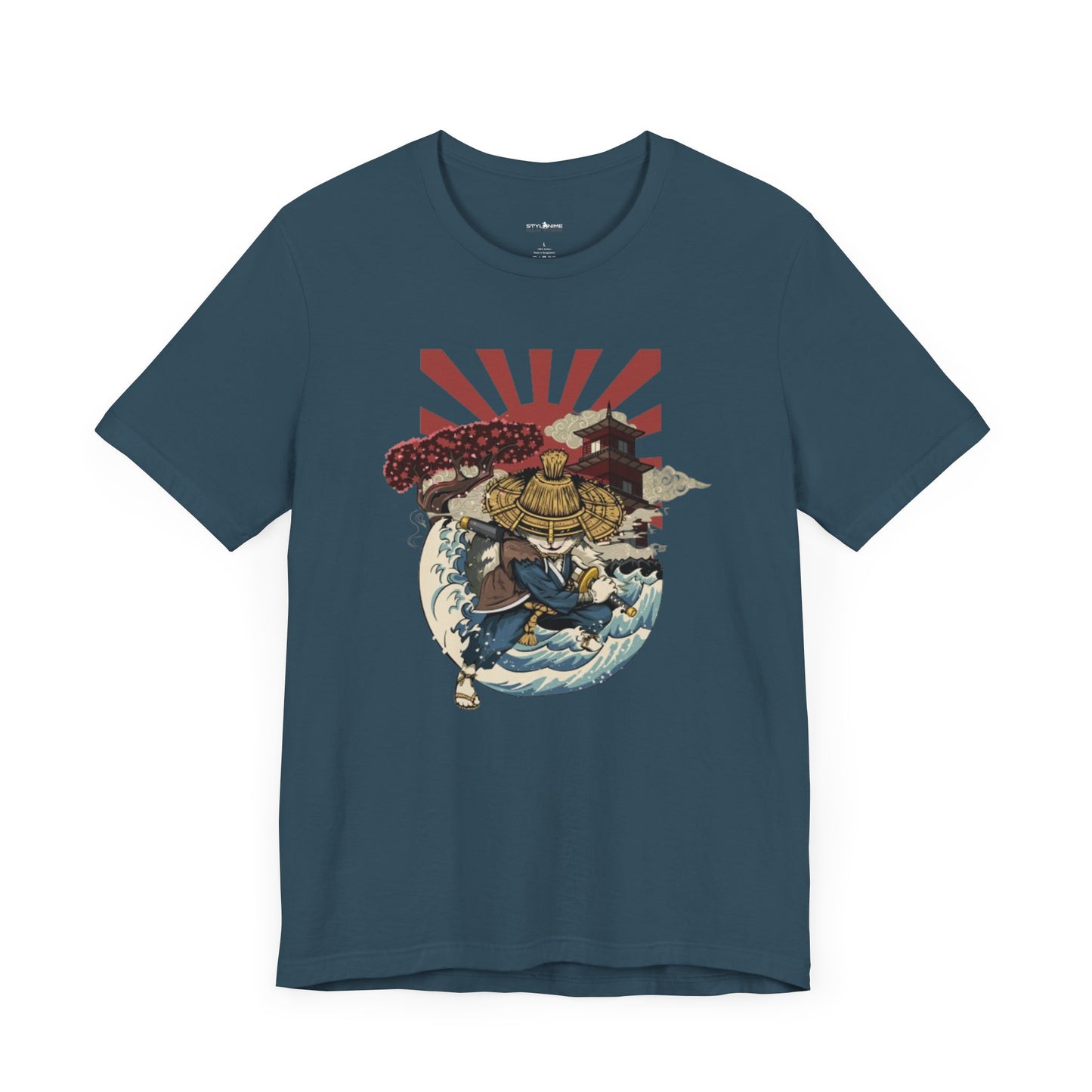 Ronin Cat Graphic Anime T-shirt