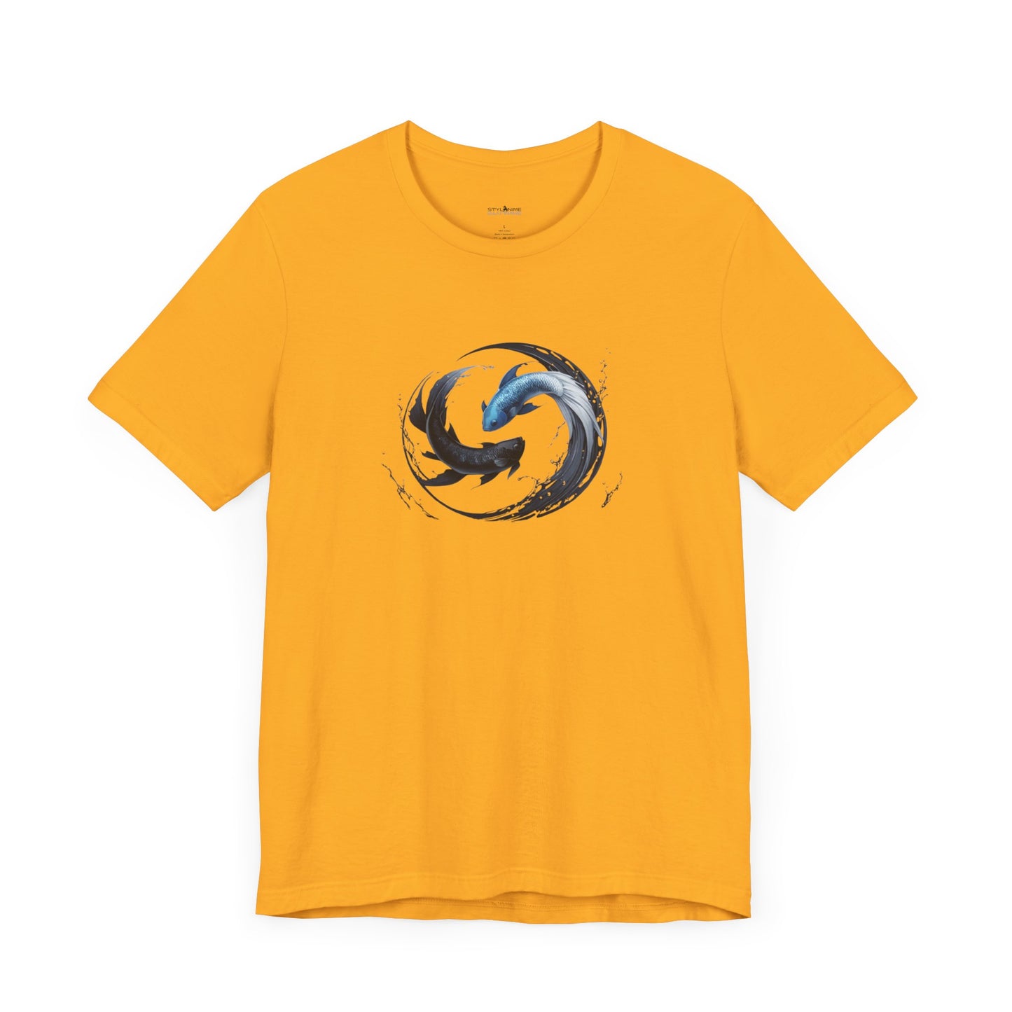 Betta Fish Yin Yang Graphic T-shirt