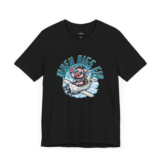 When Pigs Fly Graphic Anime T-shirt