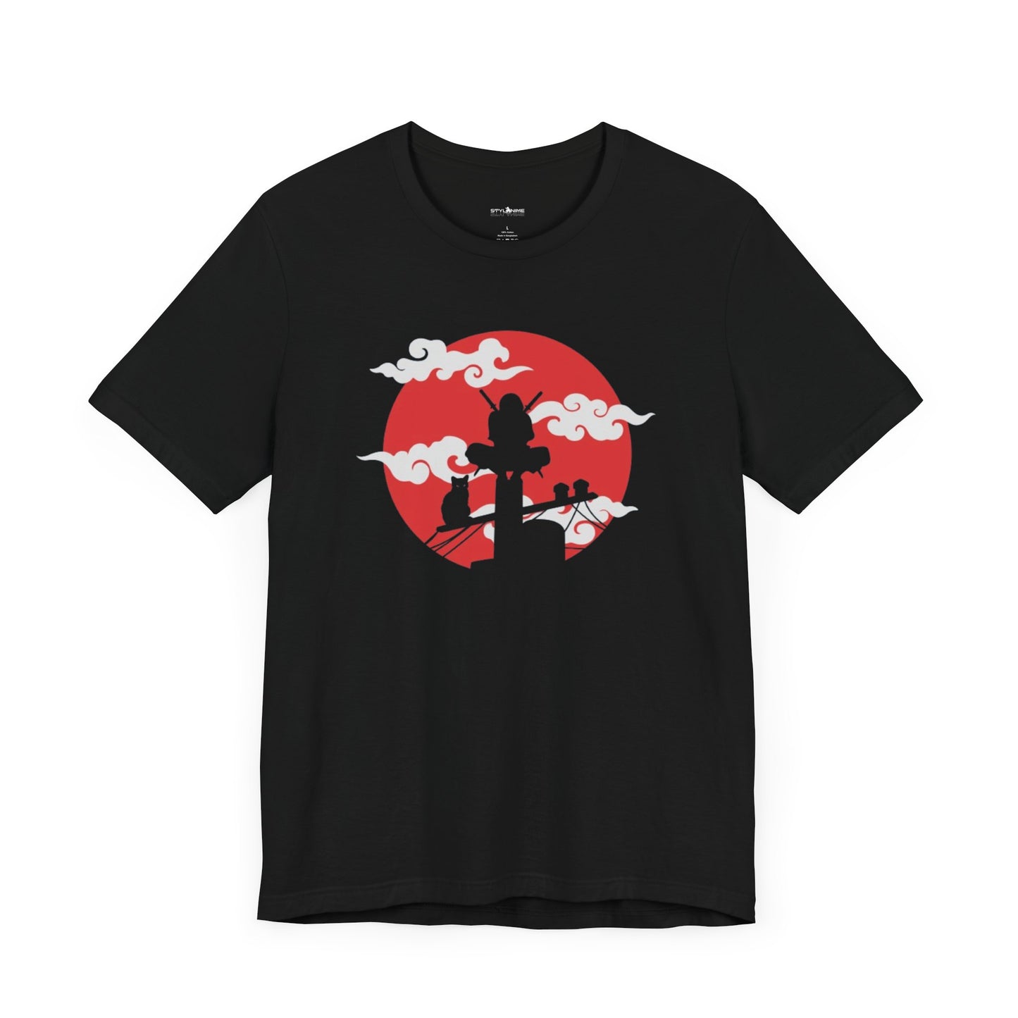 Silhouette Japanese Ninja Cat T-Shirt