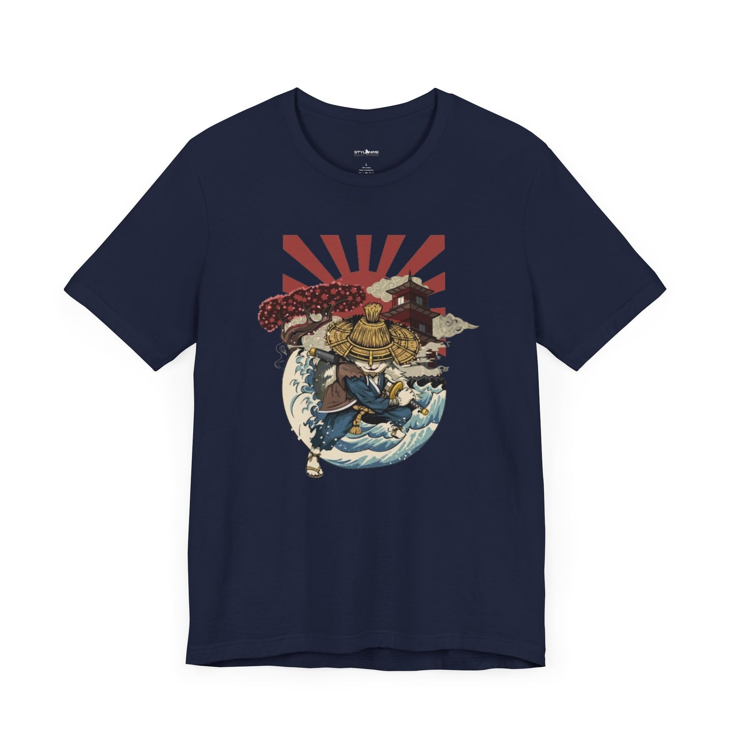 Ronin Cat Graphic Anime T-shirt