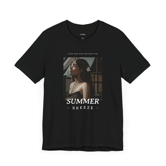 Summer Breeze Graphic Anime Girl T-shirt