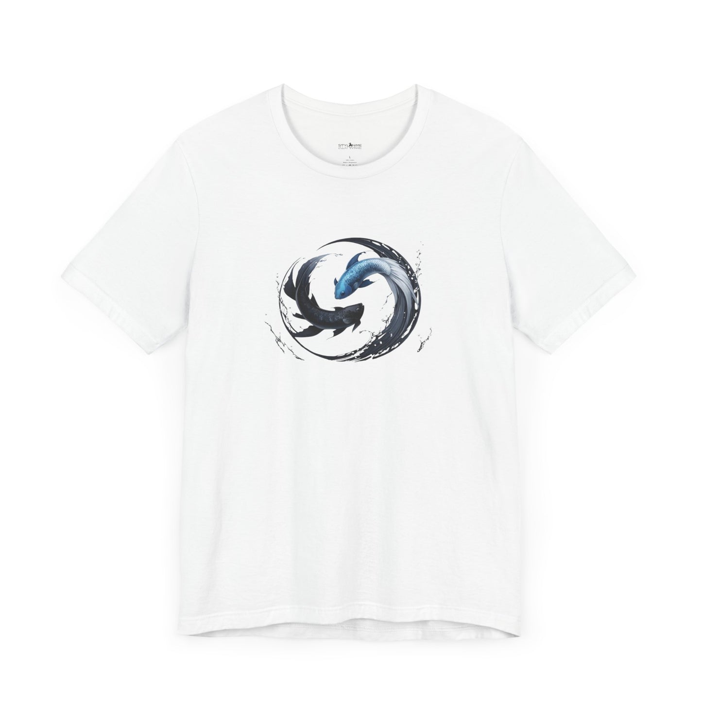 Betta Fish Yin Yang Graphic T-shirt