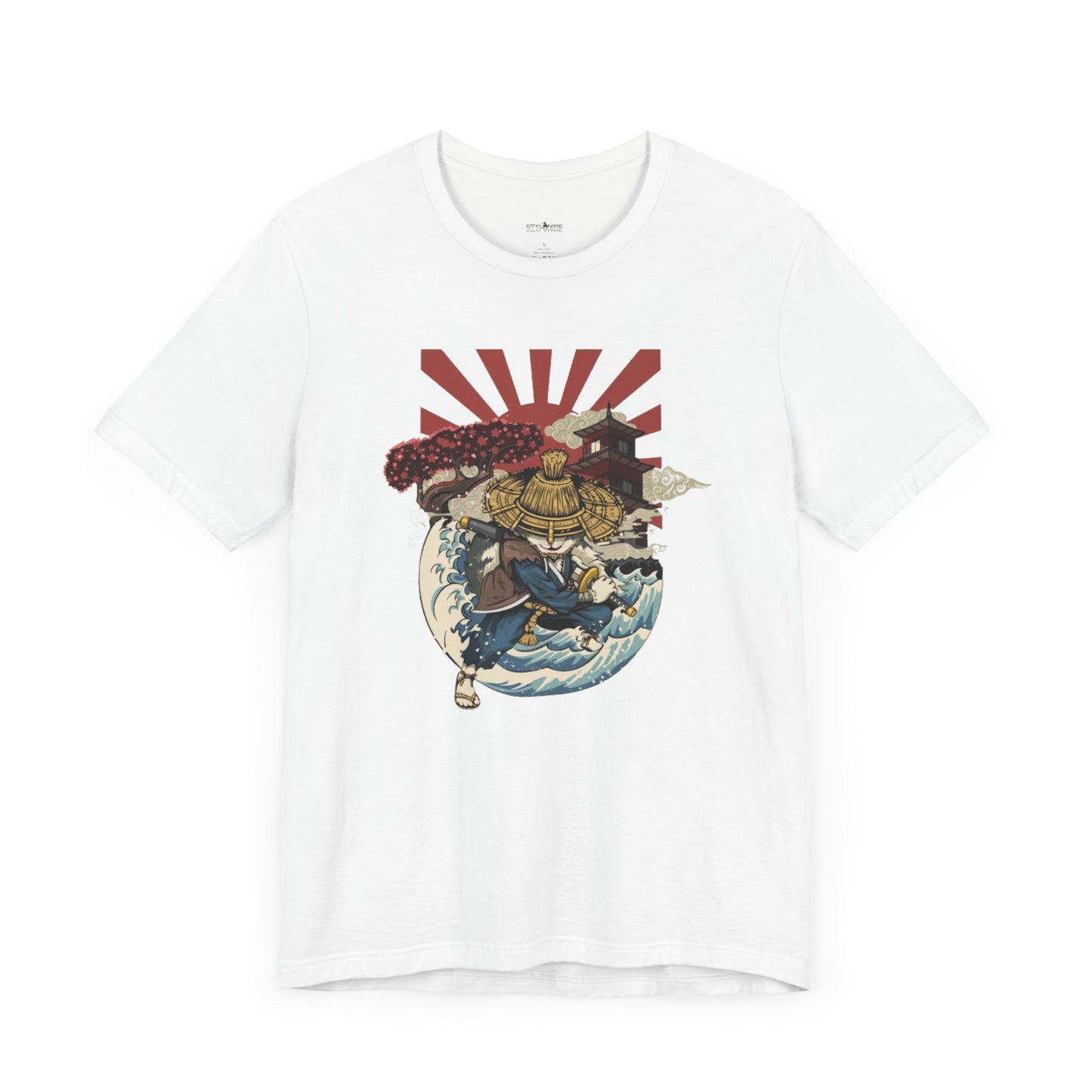 Ronin Cat Graphic Anime T-shirt