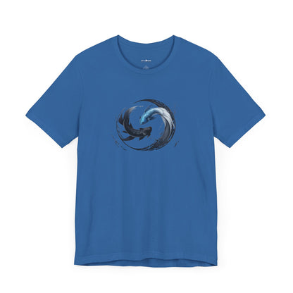 Betta Fish Yin Yang Graphic T-shirt