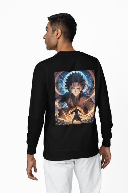 Arcane Warrior Graphic Anime Sweatshirt