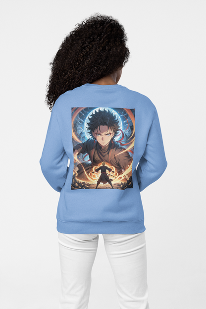 Arcane Warrior Graphic Anime Sweatshirt