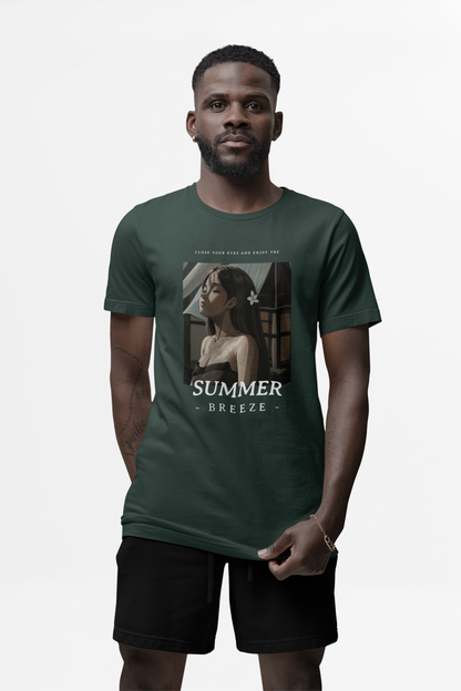 Summer Breeze Graphic Anime Girl T-shirt