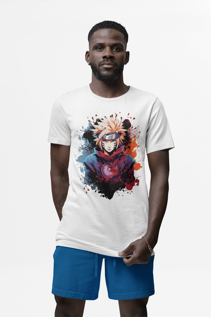 Watercolor Naruto Graphic Anime T-shirt