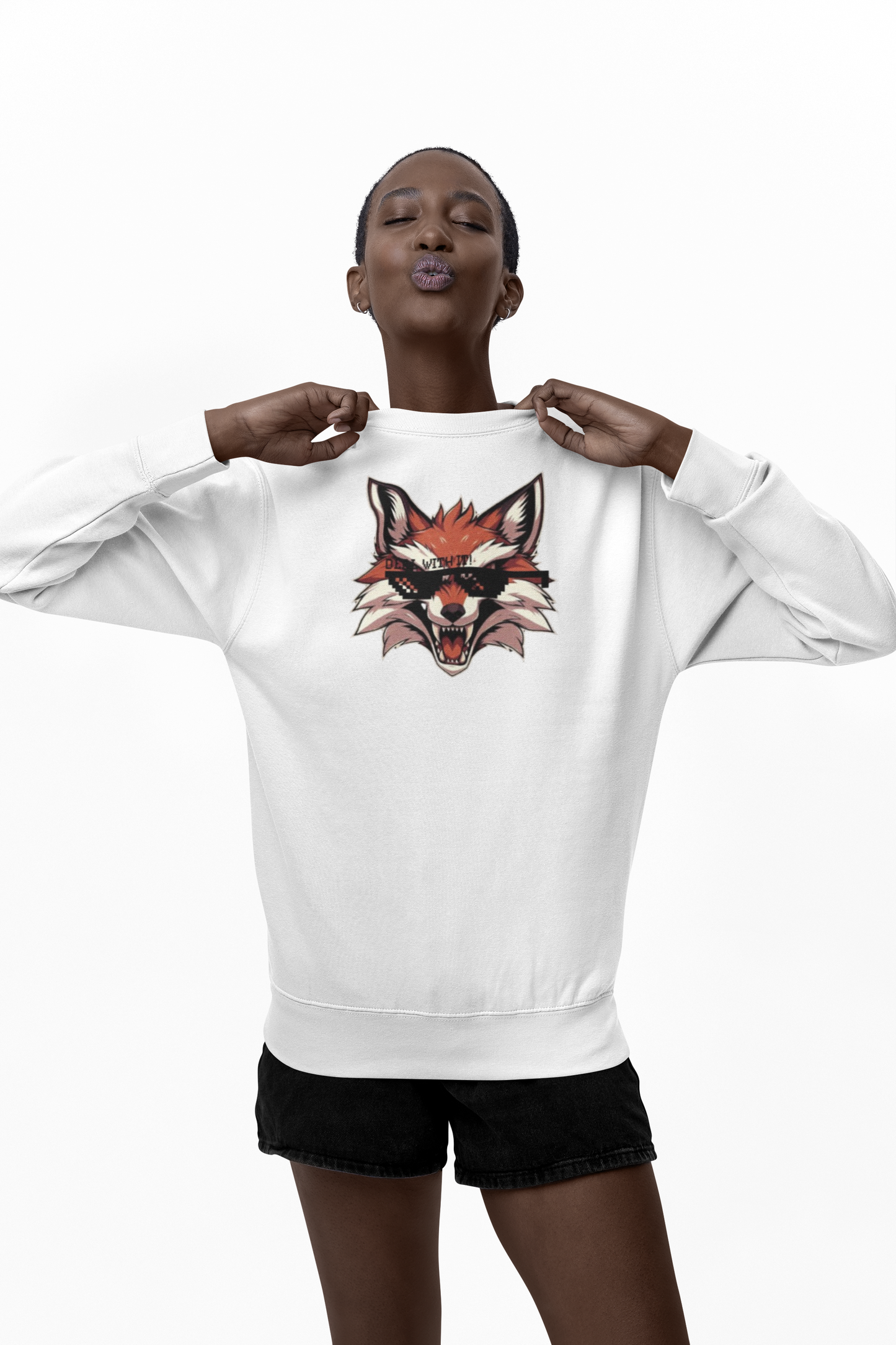 Thug Life Fox Graphic Anime Sweatshirt