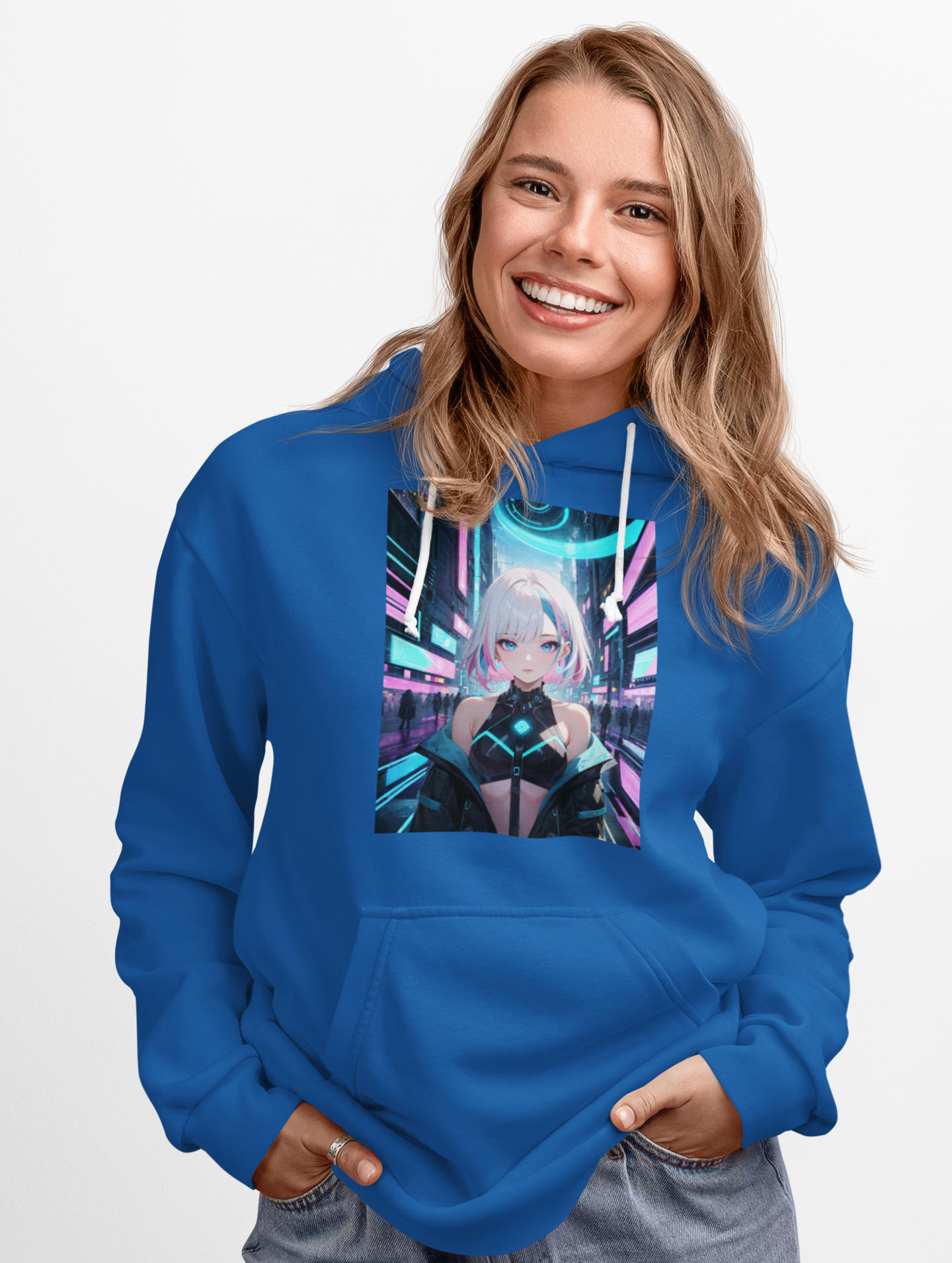 Cyberpunk Dream Graphic Anime Girl Hoodie