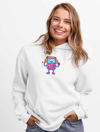 Cheerful Gaming Console Graphic Hoodie