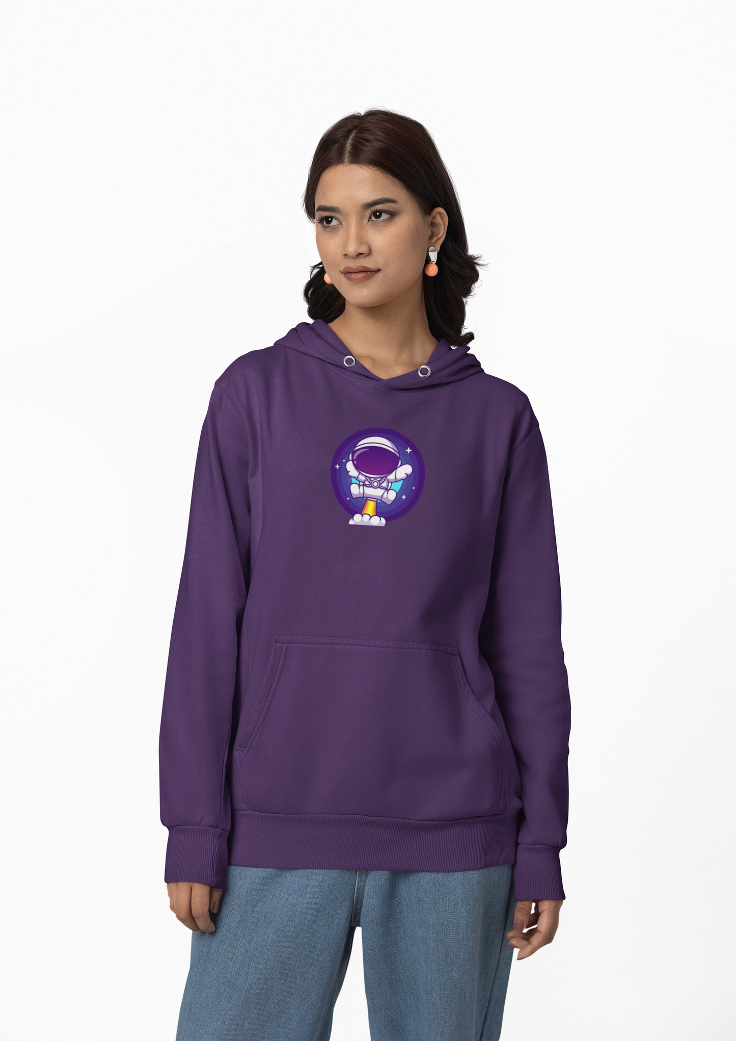 Flying Astronaut Graphic Hoodie