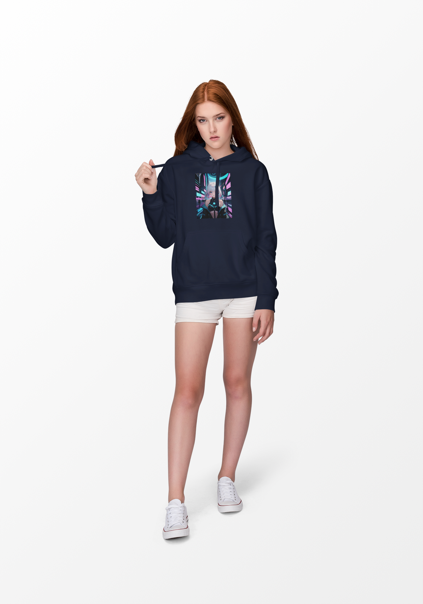 Cyberpunk Dream Graphic Anime Girl Hoodie