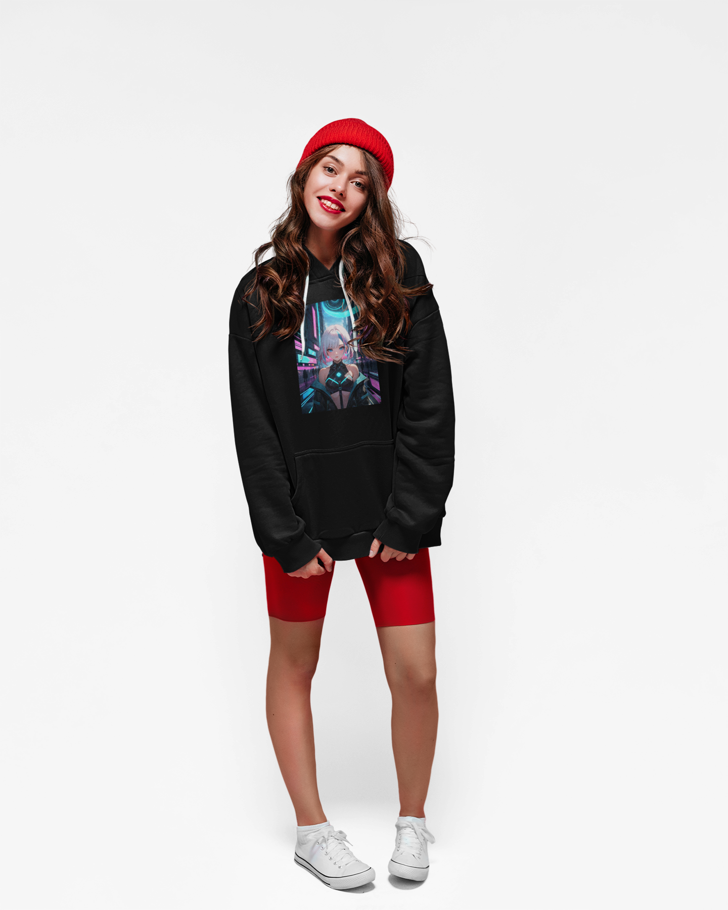 Cyberpunk Dream Graphic Anime Girl Hoodie