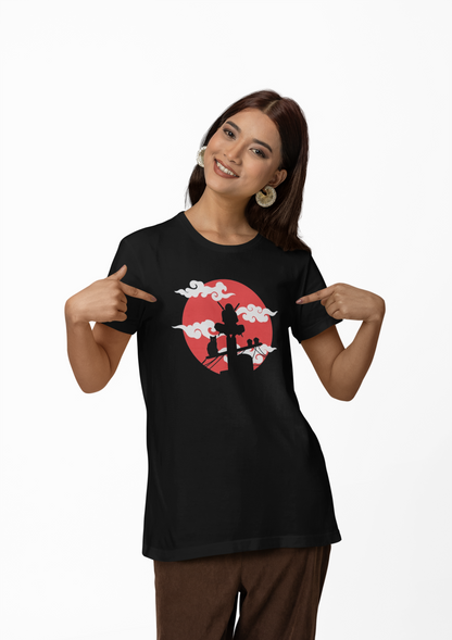 Silhouette Japanese Ninja Cat T-Shirt