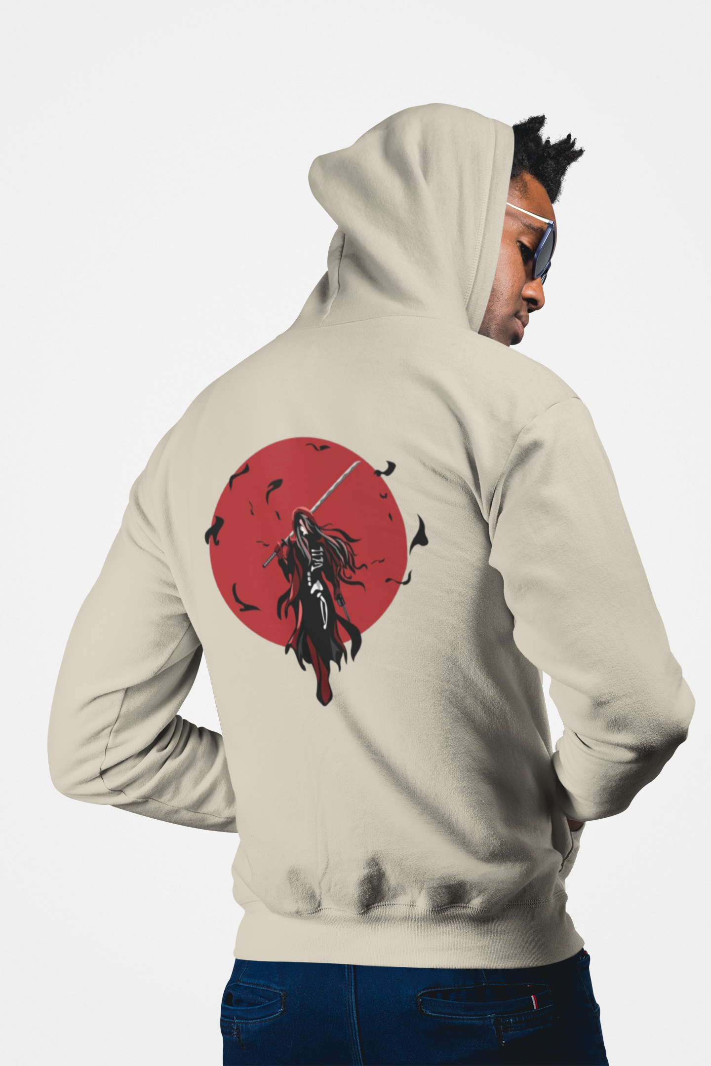 Red Moon Reaper Graphic Hoodie