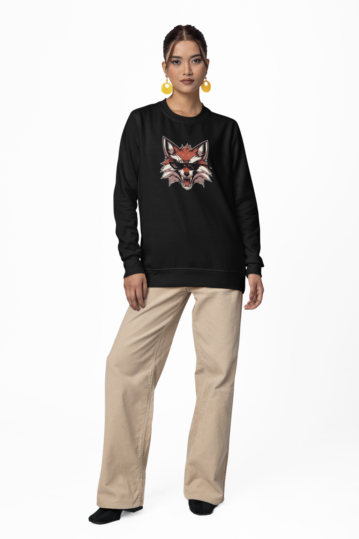 Thug Life Fox Graphic Anime Sweatshirt