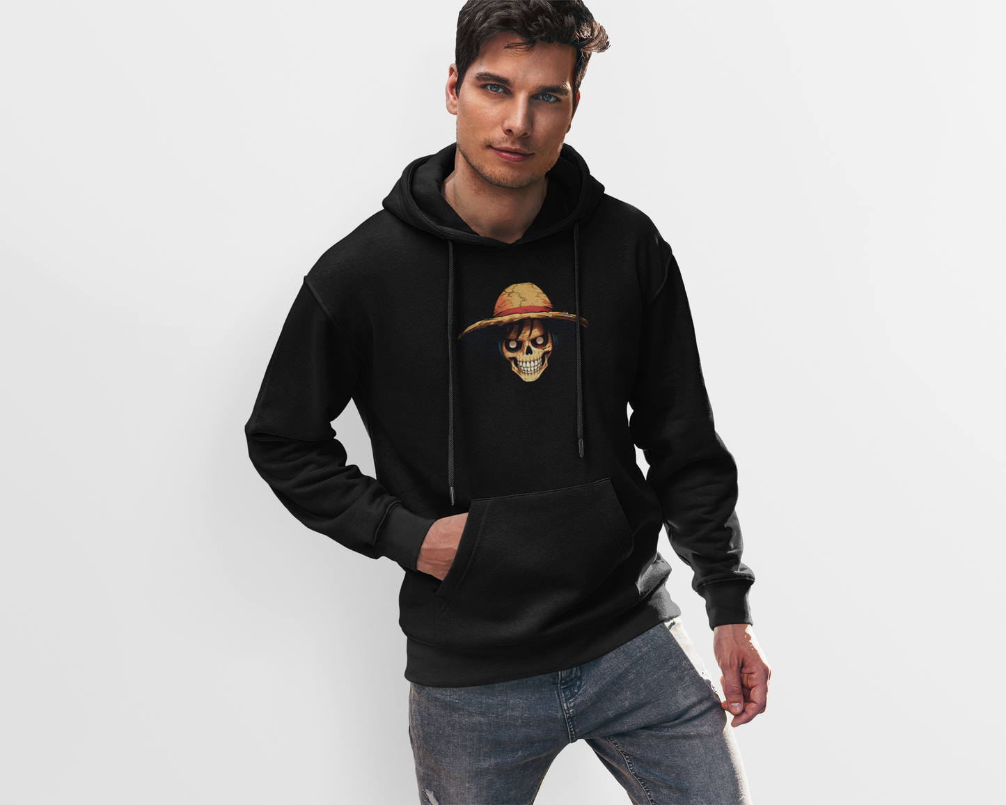 Skeleton Pirate Graphic Anime Hoodie