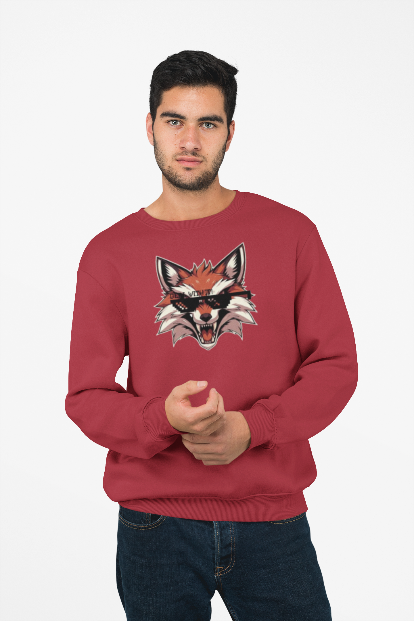 Thug Life Fox Graphic Anime Sweatshirt