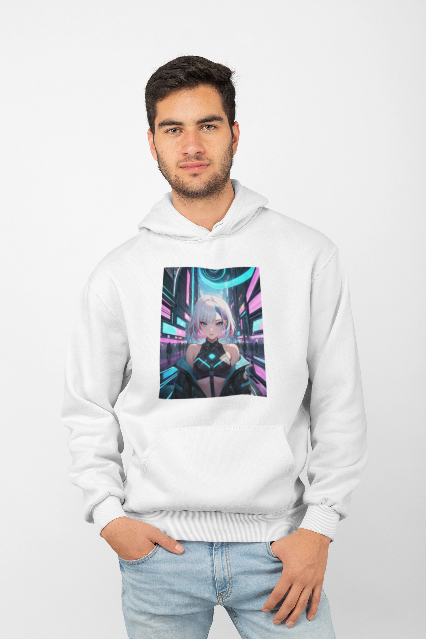 Cyberpunk Dream Graphic Anime Girl Hoodie