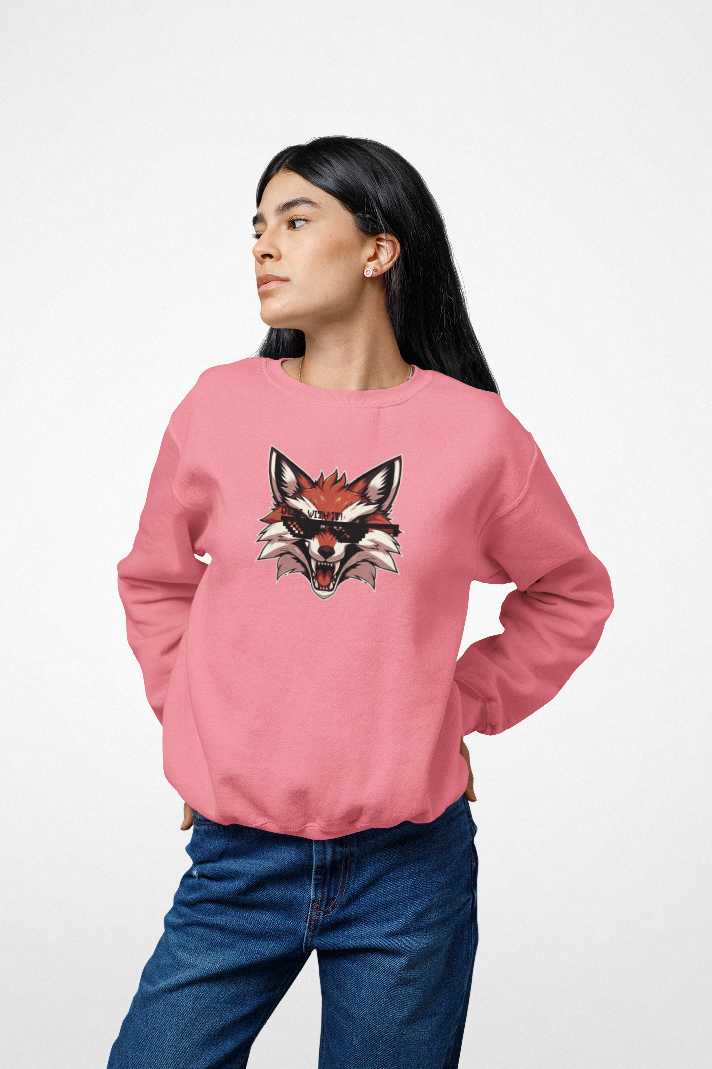 Thug Life Fox Graphic Anime Sweatshirt