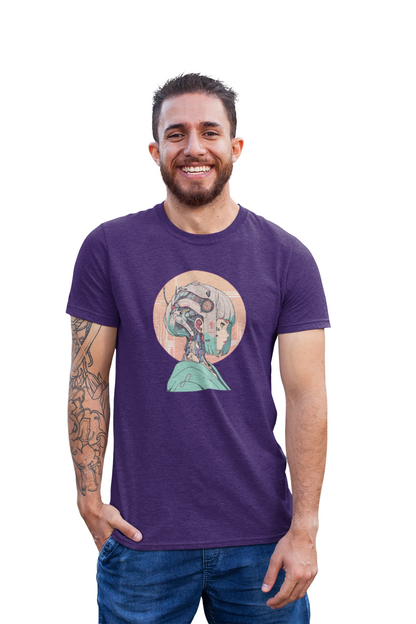 Sci-Fi Cyborg Anime Girl T-shirt