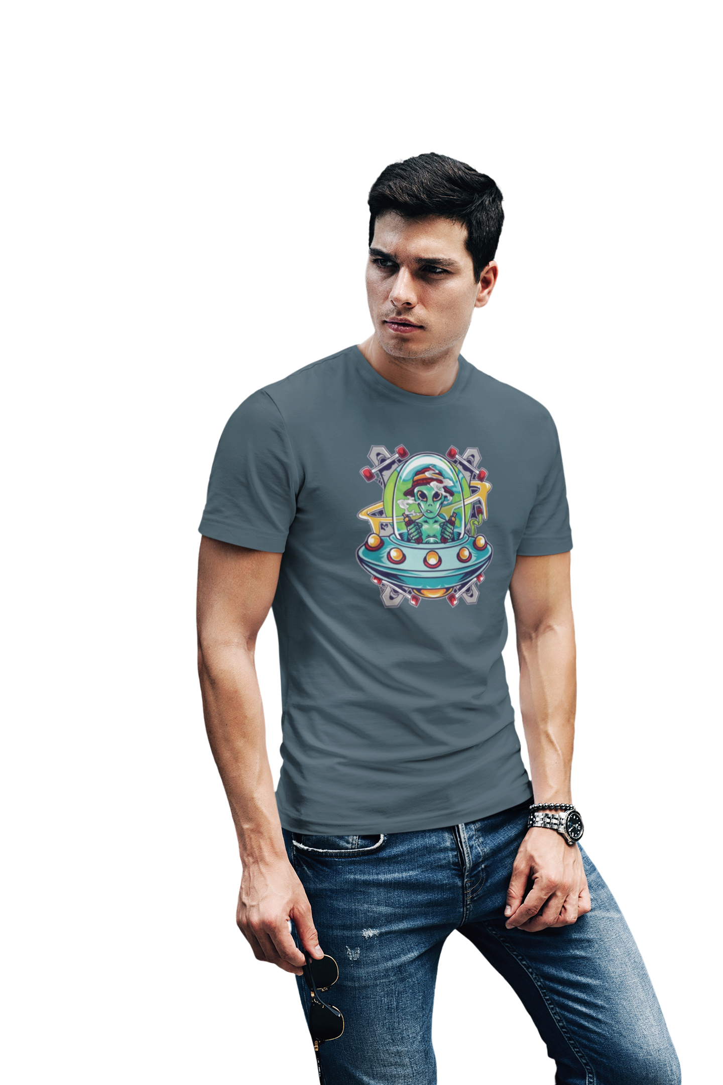 Alien Traveler Graphic T-shirt