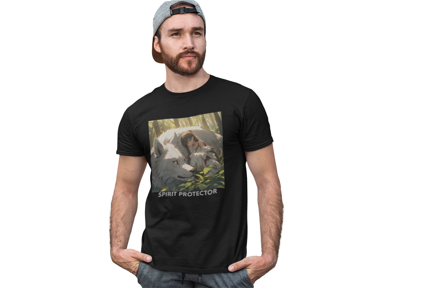 Spirit Protector Graphic Anime T-shirt