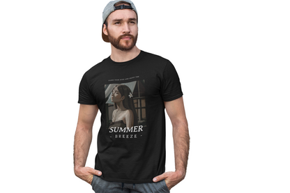 Summer Breeze Graphic Anime Girl T-shirt