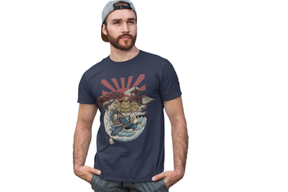 Ronin Cat Graphic Anime T-shirt