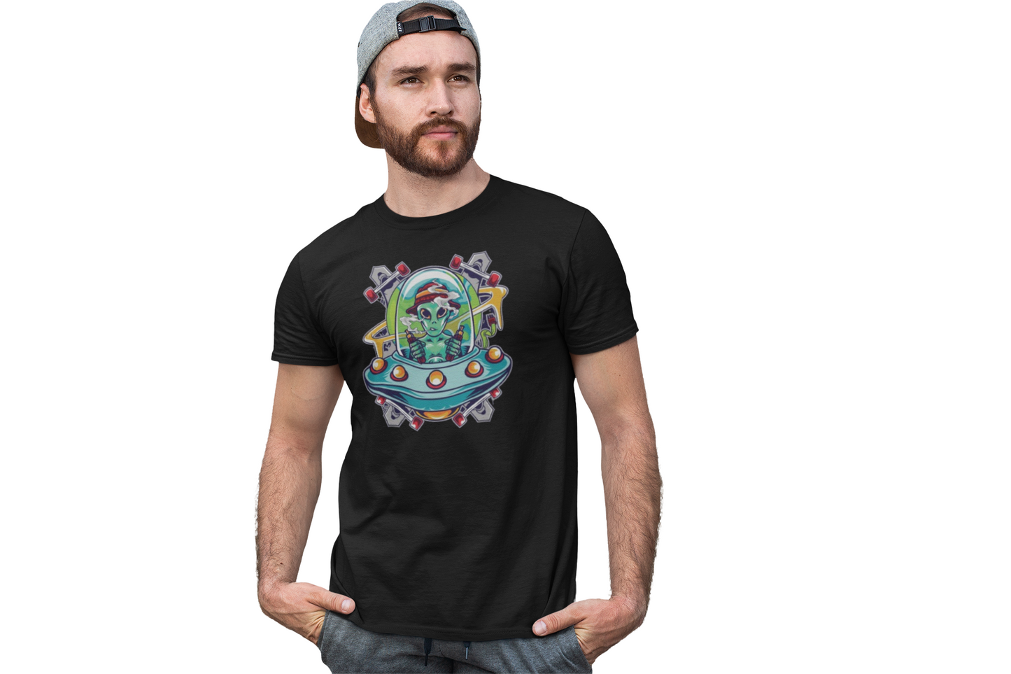 Alien Traveler Graphic T-shirt