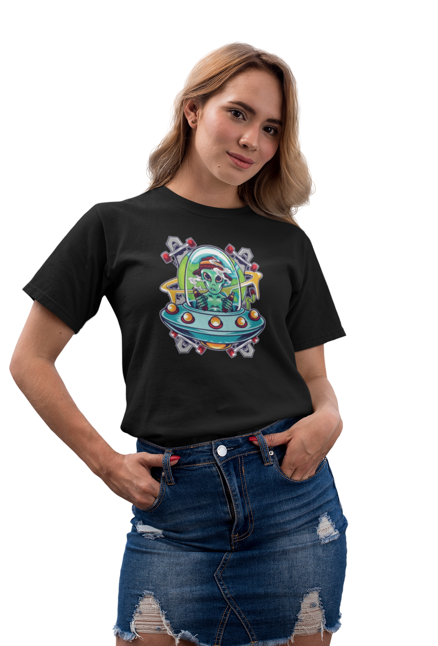 Alien Traveler Graphic T-shirt